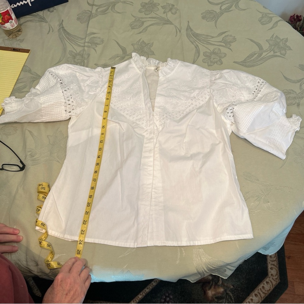 Vintage Kruger Birndl Blouse EUC Some Discoloration From Age Gorgeous Size 46